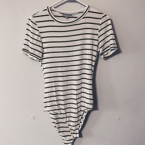 Striped bodysuit